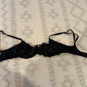 VS Unlined Black Lace Bra